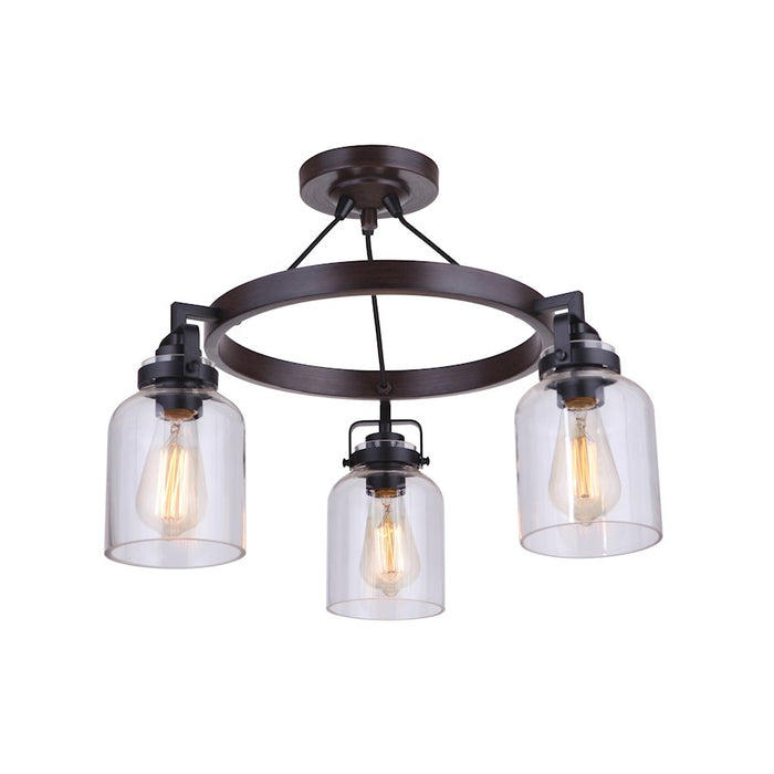 Craftmade Foxwood 3 Light Semi Flushmount
