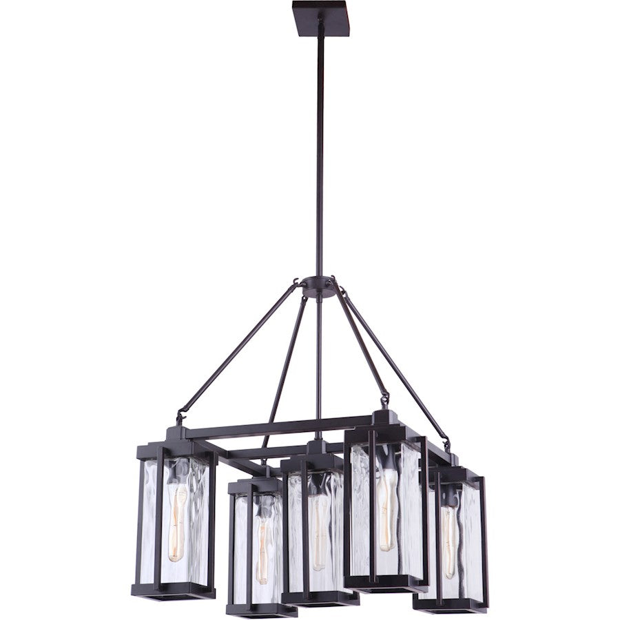 Craftmade Pyrmont 5 Light Outdoor Chandelier Oiled Bronze Gilded