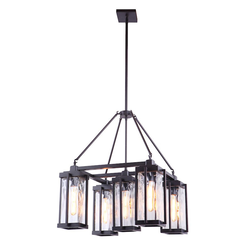 Craftmade Pyrmont 5 Light Outdoor Chandelier Oiled Bronze Gilded