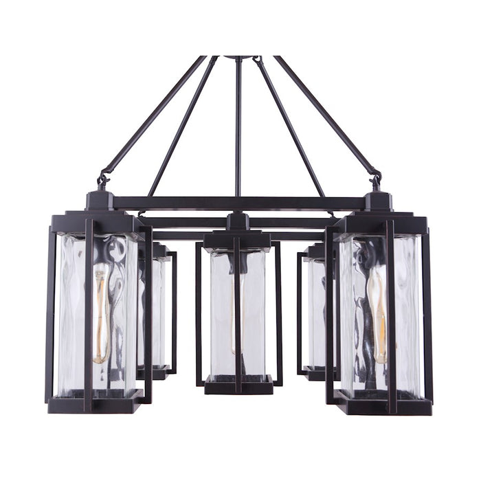 Craftmade Pyrmont 5 Light Outdoor Chandelier Oiled Bronze Gilded