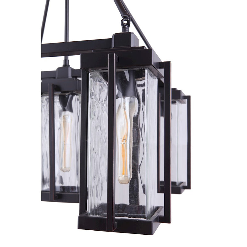 Craftmade Pyrmont 5 Light Outdoor Chandelier Oiled Bronze Gilded