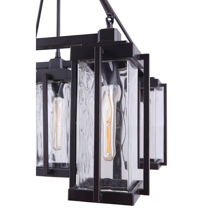 Craftmade Pyrmont 5 Light Outdoor Chandelier Oiled Bronze Gilded