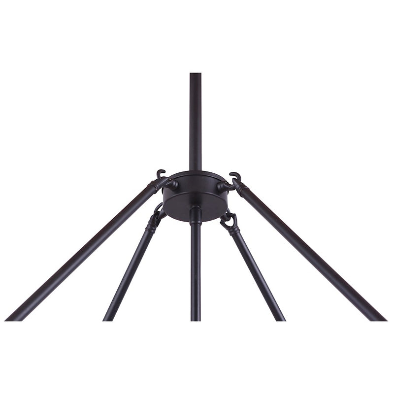 Craftmade Pyrmont 5 Light Outdoor Chandelier Oiled Bronze Gilded