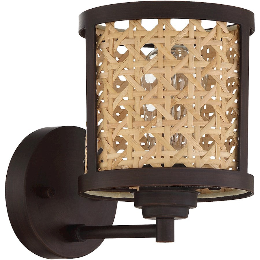 Craftmade Malaya 1 Light Wall Sconce, Aged Bronze Brushed