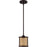Craftmade Malaya 1 Light Mini Pendant, Aged Bronze Brushed