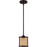 Craftmade Malaya 1 Light Mini Pendant, Aged Bronze Brushed