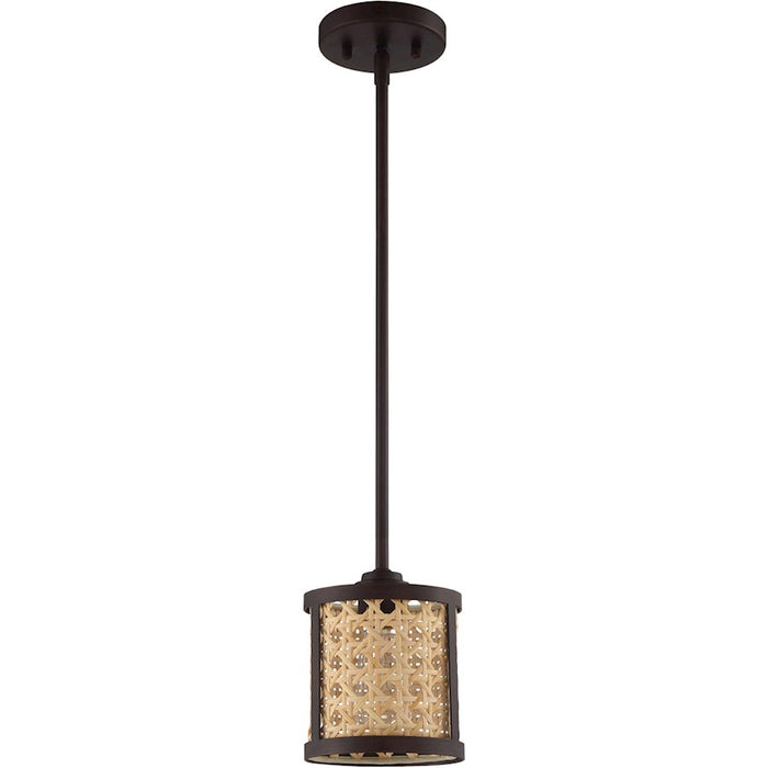 Craftmade Malaya 1 Light Mini Pendant, Aged Bronze Brushed