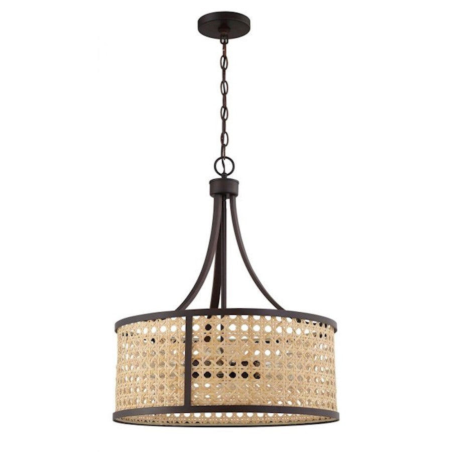 Craftmade Malaya 6 Light Pendant, Aged Bronze Brushed