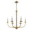 Craftmade Stanza Chandelier, Polished Nickel/Brass