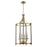 Craftmade Stanza 4 Light Foyer, Polished Nickel/Brass