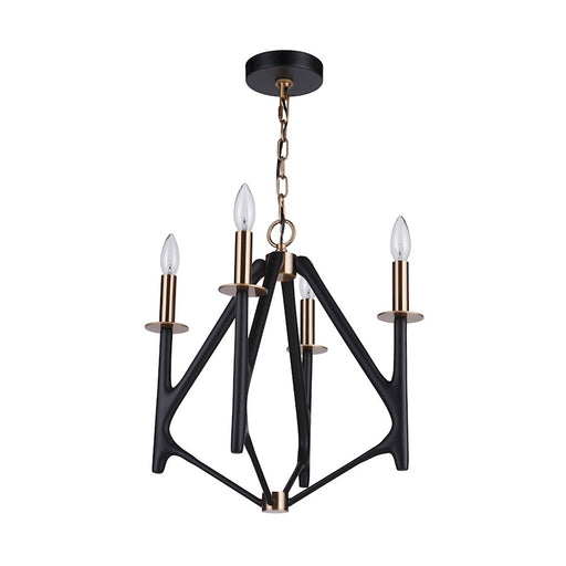 Craftmade Reserve Chandelier, Black/Brass/Nickel