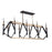Craftmade Reserve 10 Light Island, Black/Brass/Nickel