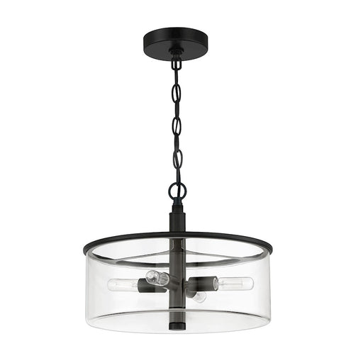 Craftmade Hailie 4 Light Convertible Semi Flush Mount, Black