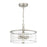 Craftmade Hailie 4 Light Convertible Chandelier, Nickel