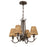 Craftmade Kokomo 4 Light Chandelier, Aged Bronze/Natural Sea - 58324-ABZ