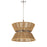 Craftmade Serena 6 Light Pendant, Chrome/Walnut/Smoked Clear - 58596-CHWAL