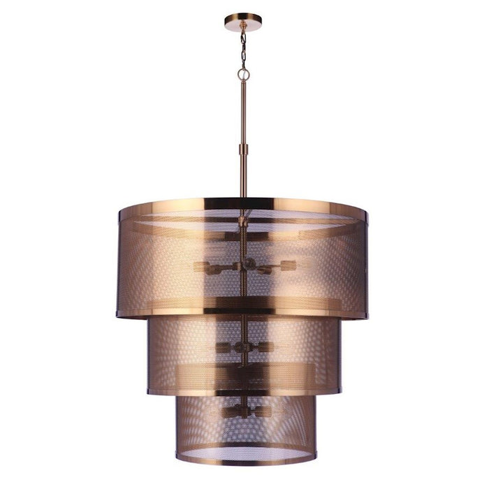 Craftmade Mesh 12 Light Pendant, Satin Brass - 58992-SB