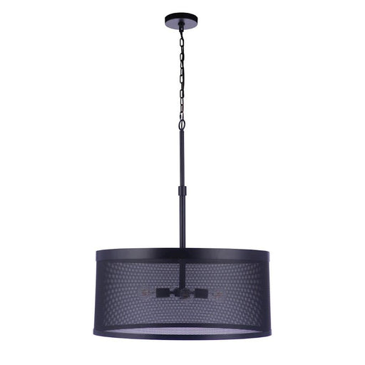 Craftmade Mesh 4 Light Pendant, Flat Black - 58994-FB