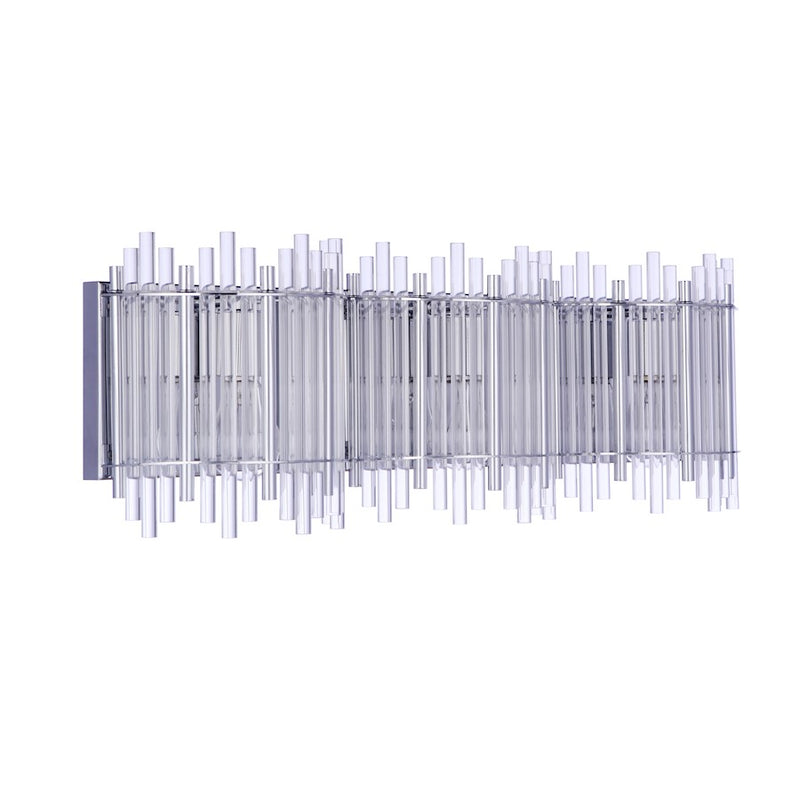 Craftmade Reveal 3 Light Vanity, Chrome/Clear