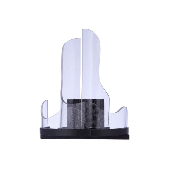 Craftmade Estrella 3 Arm LED Wall Sconce, Black/Clear Patterned