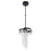 Craftmade Estrella 3 Arm LED Pendant, Black/Clear Patterned