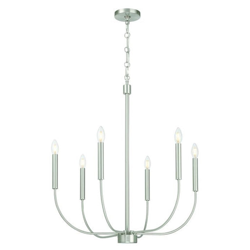 Craftmade Traci 6 Light Chandelier, Nickel