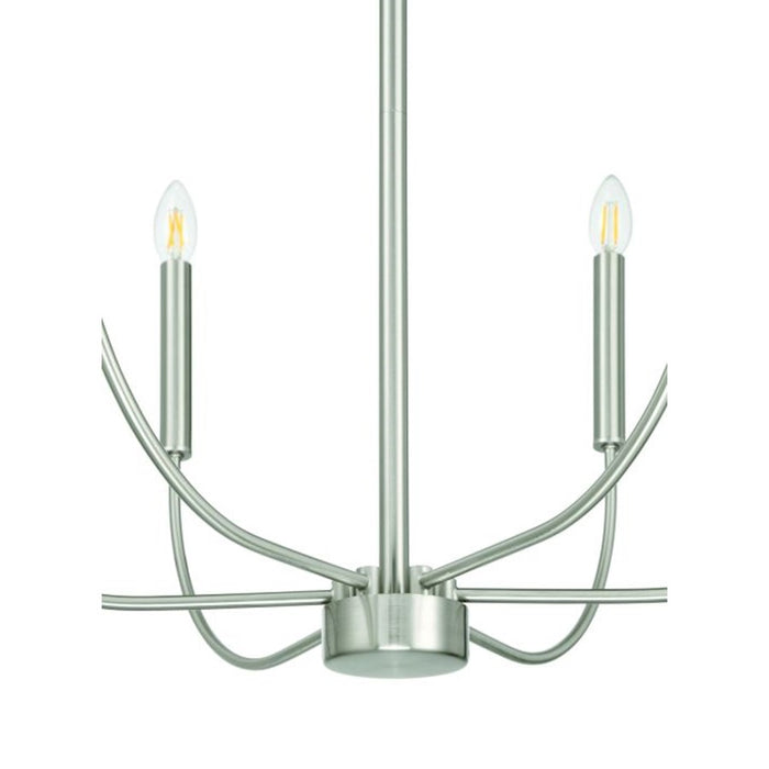 Craftmade Traci 6 Light Chandelier, Nickel