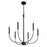 Craftmade Traci 6 Light Chandelier, Black