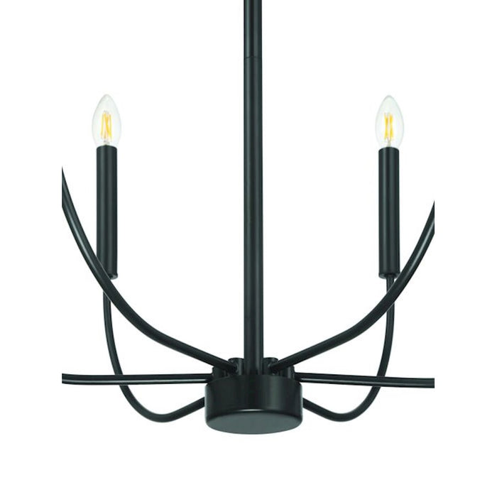 Craftmade Traci 6 Light Chandelier, Black
