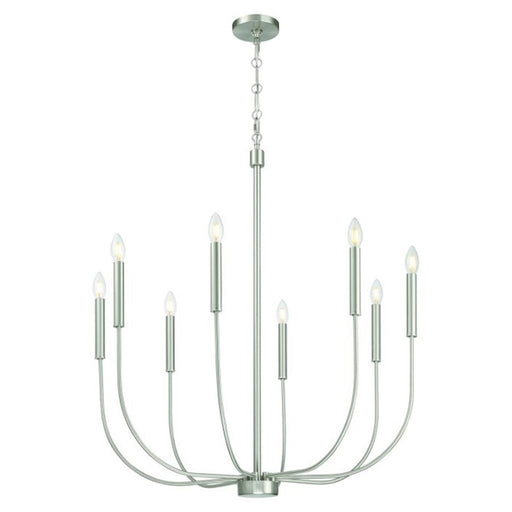 Craftmade Traci 8 Light Chandelier, Nickel