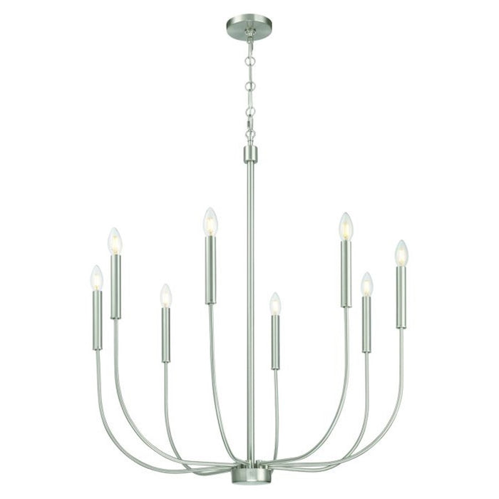 Craftmade Traci 8 Light Chandelier, Nickel