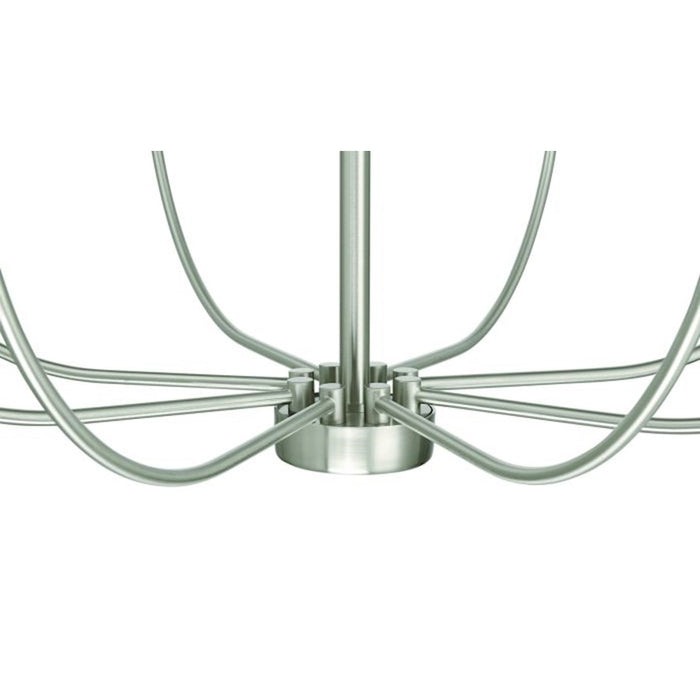 Craftmade Traci 8 Light Chandelier, Nickel