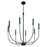 Craftmade Traci 8 Light Chandelier, Black