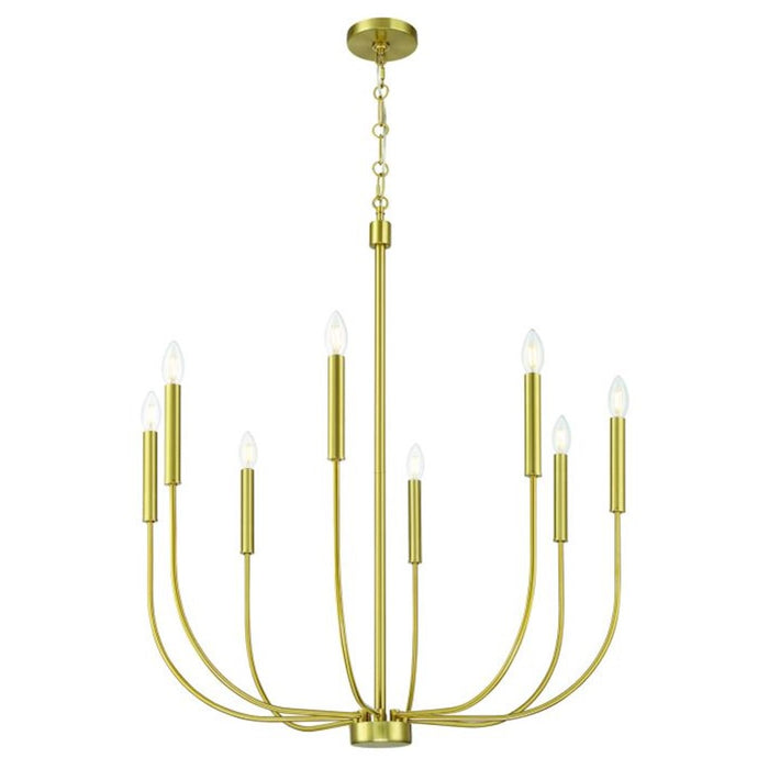 Craftmade Traci 8 Light Chandelier, Brass
