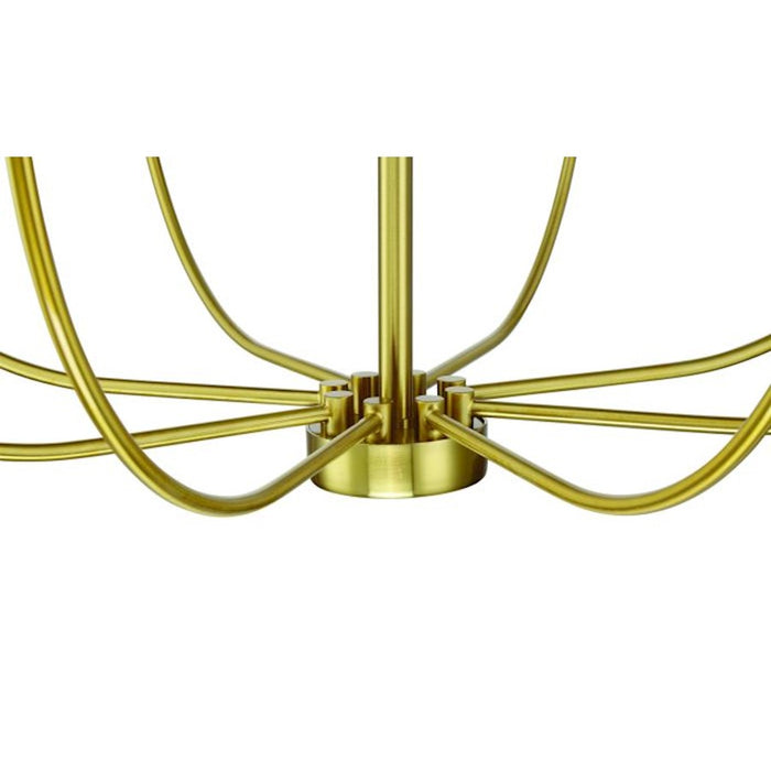 Craftmade Traci 8 Light Chandelier, Brass