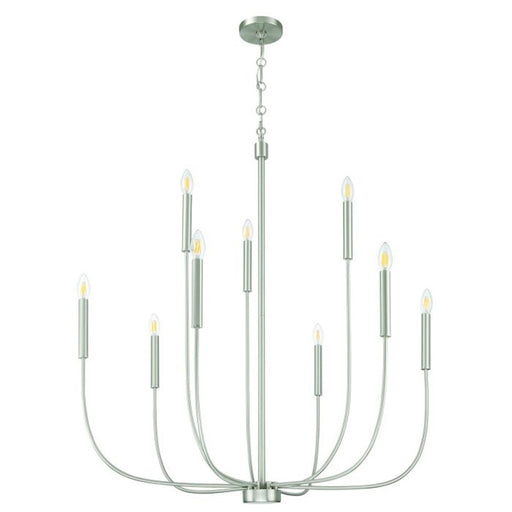 Craftmade Traci 9 Light Chandelier, Nickel - 59829-BNK