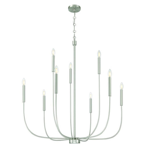 Craftmade Traci 9 Light Chandelier, Nickel