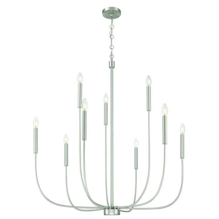 Craftmade Traci 9 Light Chandelier, Nickel