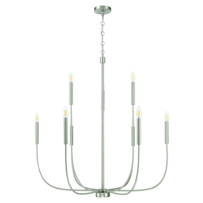 Craftmade Traci 9 Light Chandelier, Nickel