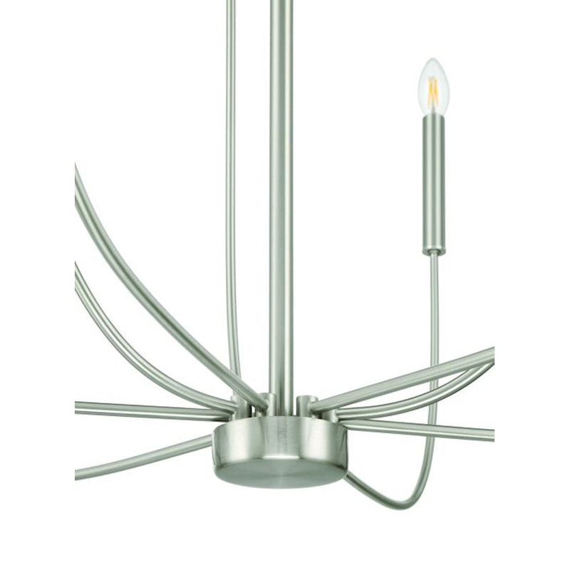 Craftmade Traci 9 Light Chandelier, Nickel