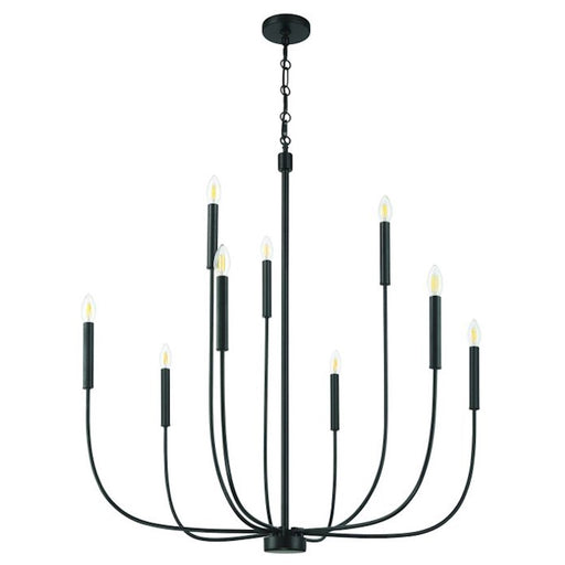 Craftmade Traci 9 Light Chandelier, Black - 59829-FB