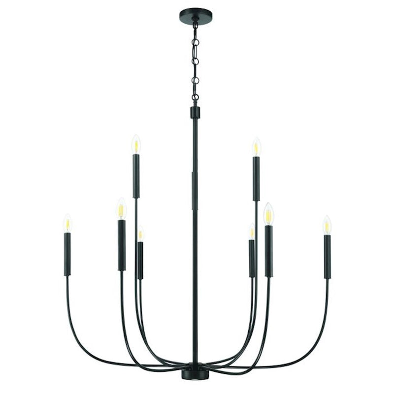 Craftmade Traci 9 Light Chandelier, Black