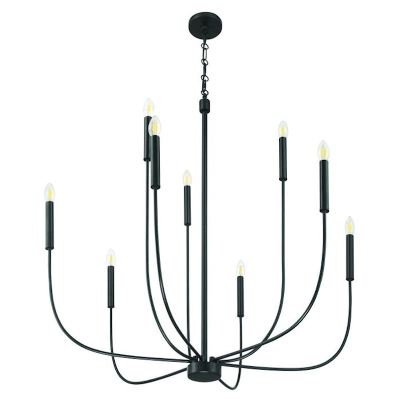 Craftmade Traci 9 Light Chandelier, Black