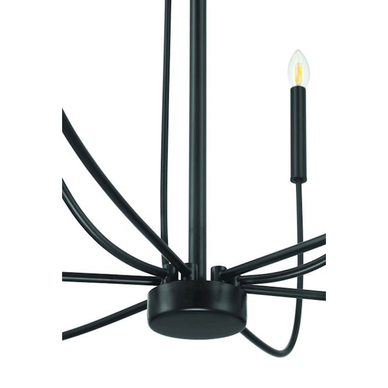 Craftmade Traci 9 Light Chandelier, Black