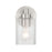 Craftmade Lyndsey 1 Light Wall Sconce, Nickel/Clear Textured