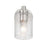Craftmade Lyndsey 1 Light Wall Sconce, Nickel/Clear Textured