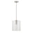 Craftmade Lyndsey 1 Light Pendant, Nickel/Clear Textured
