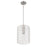 Craftmade Lyndsey 1 Light Pendant, Nickel/Clear Textured