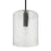 Craftmade Lyndsey 1 Light Pendant, Black/Clear Textured