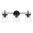 Craftmade Connell 3 Light Vanity, Black/Clear